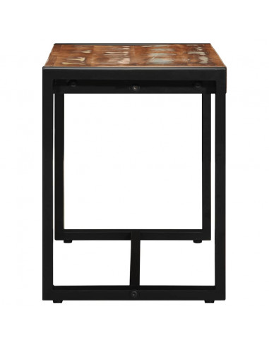 Panca Multicolore 80x35x45 cm in Legno Massello Recupero