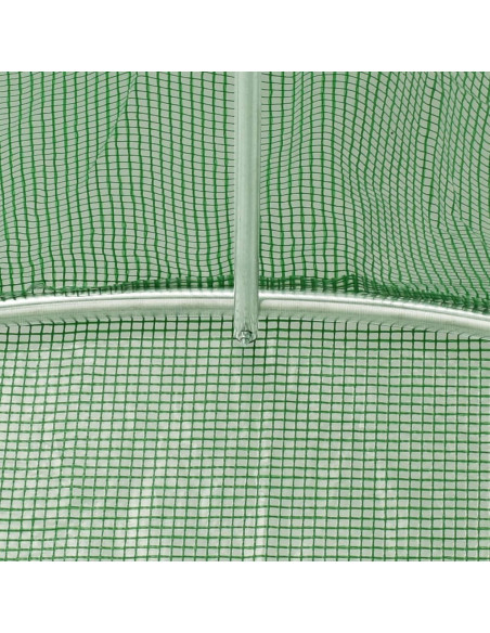 Serra con Telaio in Acciaio Verde 24 m² 12x2x2 m
