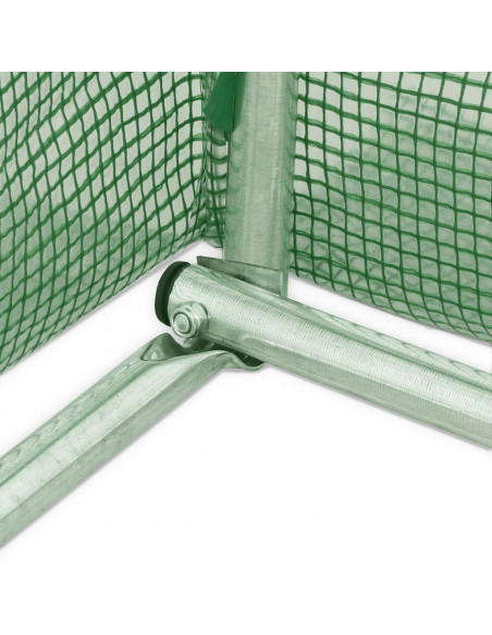 Serra con Telaio in Acciaio Verde 32 m² 16x2x2 m
