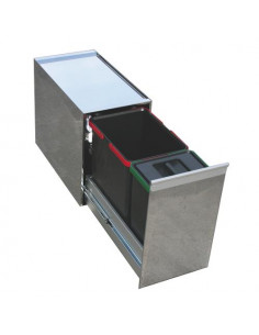 Pattumiera incasso Lavenox SY C 09 SYSTEM Inox