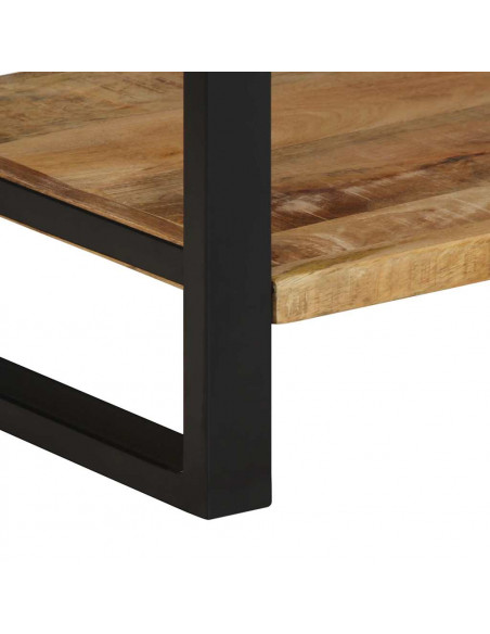 Appendiabiti 80x40x190 cm in Legno Massello Grezzo di Mango