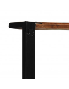 Appendiabiti Multicolore 80x40x190 cm Legno Massello Recupero