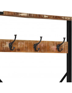 Appendiabiti Multicolore 80x40x190 cm Legno Massello Recupero 2