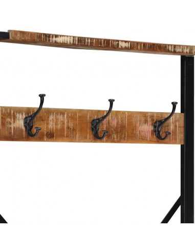 Appendiabiti Multicolore 80x40x190 cm Legno Massello Recupero