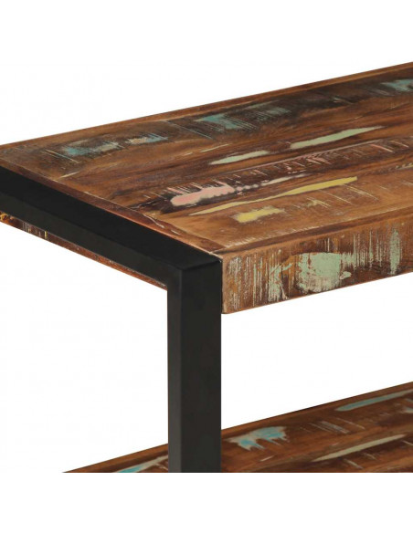 Appendiabiti Multicolore 80x40x190 cm Legno Massello Recupero