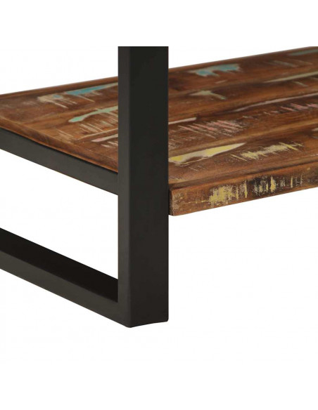 Appendiabiti Multicolore 80x40x190 cm Legno Massello Recupero