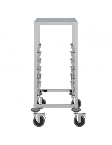 Carrello Portateglie con 6 GN Contenitori 39x55x87 cm