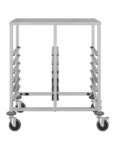 Carrello Portateglie con 12 GN Contenitori 75x55x87 cm