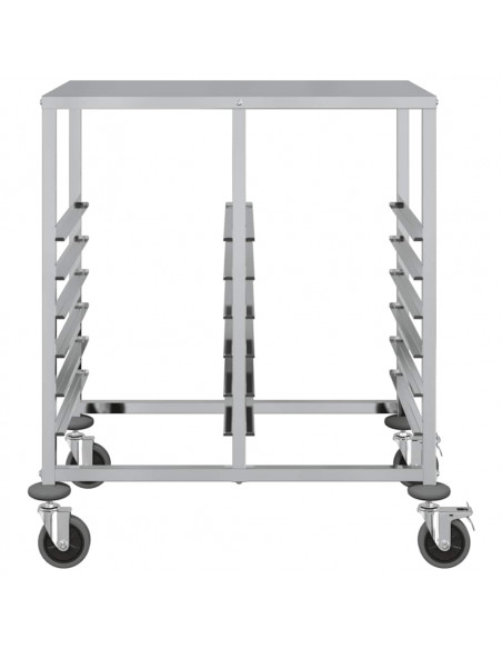 Carrello Portateglie con 12 GN Contenitori 75x55x87 cm