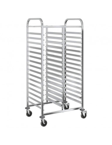 Carrello Portateglie con 32 GN Contenitori 75x55x162,5 cm
