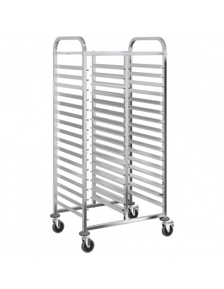 Carrello Portateglie con 32 GN Contenitori 75x55x162,5 cm