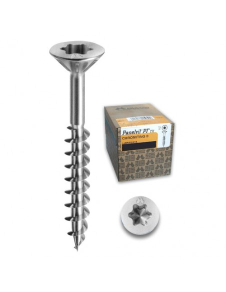 Viti legno Mustad PFACXP400500C8C PANEL VIT Cromo lucido