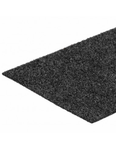 Tappetini per Scale Autoadesivi 30 pz Antracite 76x20 cm