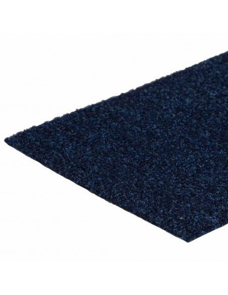 Tappetini per Scale Autoadesivi 30 pz Blu 76x20 cm Rettangolare