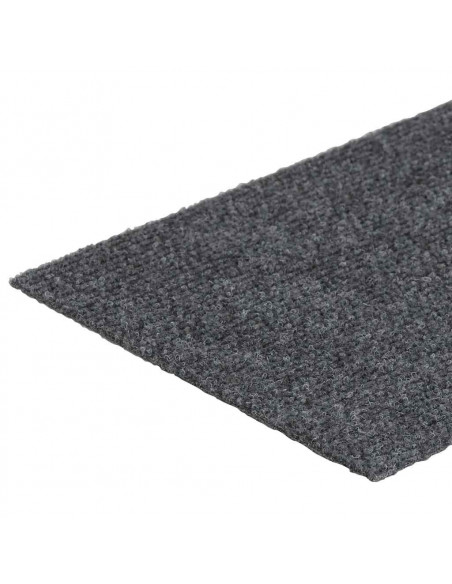 Tappetini per Scale Autoadesivi 30 pz Grigio Chiaro 76x20 cm