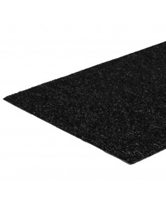 Tappetini per Scale Autoadesivi 30 pz Neri 60x25cm Rettangolare