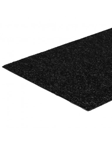 Tappetini per Scale Autoadesivi 30 pz Neri 60x25cm Rettangolare