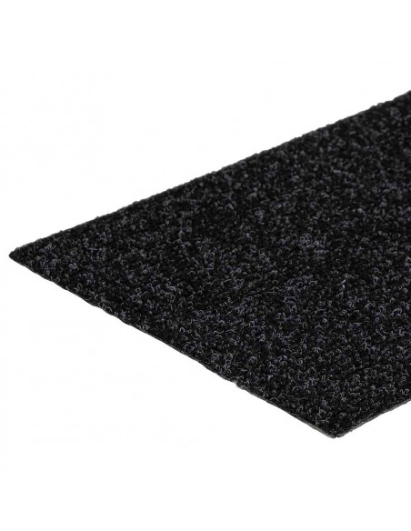 Tappetini per Scale Autoadesivi 30 pz Neri 76x20cm Rettangolari
