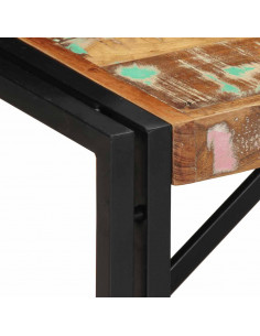 Tavolino Salotto Multicolore 80x40x35cm Legno Massello Recupero