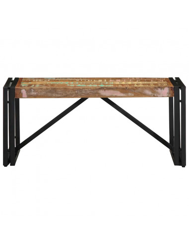 Tavolino Salotto Multicolore 80x40x35cm Legno Massello Recupero