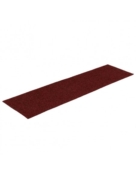 Tappetini per Scale Autoadesivi 30pz Rossi 76x20cm Rettangolare