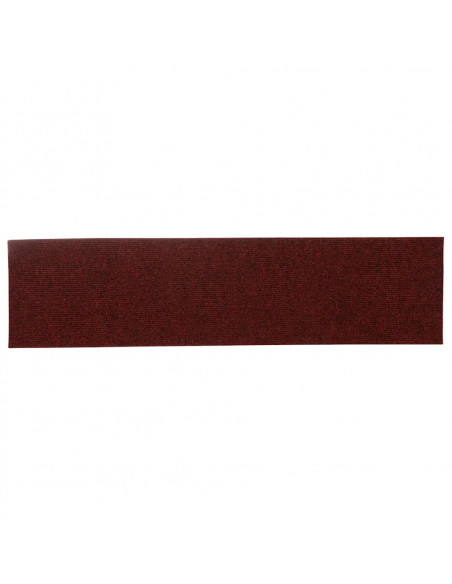 Tappetini per Scale Autoadesivi 30pz Rossi 76x20cm Rettangolare