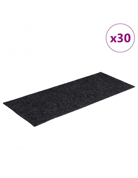Tappetini per Scale Autoadesivi 30pz Grigi 60x25cm Rettangolare