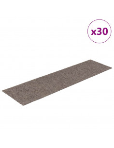 Tappetini per Scale Autoadesivi 30pz Crema 76x20cm Rettangolare 2