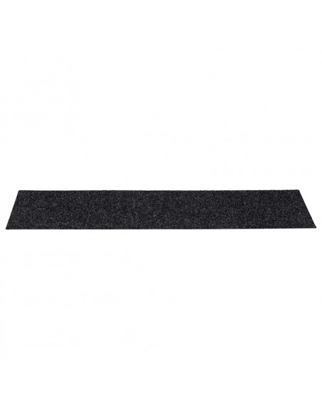 Tappetini per Scale Autoadesivi 30 pz Neri 76x20cm Rettangolari