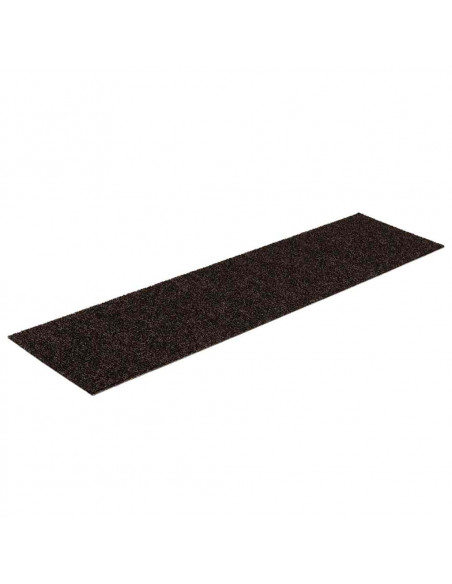 Tappetini per Scale Autoadesivi 30 pz Marrone Scuro 76x20 cm