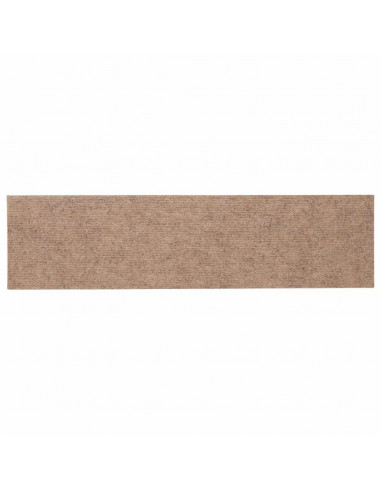 Tappetini per Scale Autoadesivi 30 pz Marrone Chiaro 76x20 cm