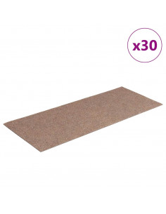 Tappetini per Scale Autoadesivi 30 pz Marrone Chiaro 60x25 cm 2