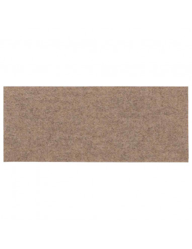 Tappetini per Scale Autoadesivi 30 pz Marrone Chiaro 60x25 cm