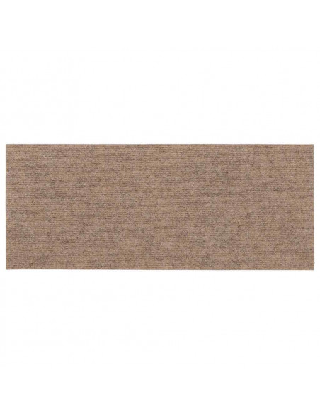 Tappetini per Scale Autoadesivi 30 pz Marrone Chiaro 60x25 cm