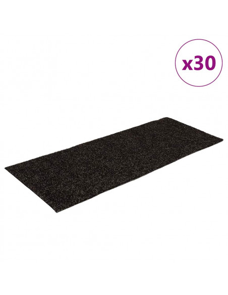 Tappetini per Scale Autoadesivi 30 pz Marrone 60x25 cm