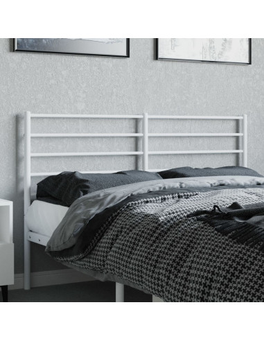 Testiera in Metallo Bianco 140 cm