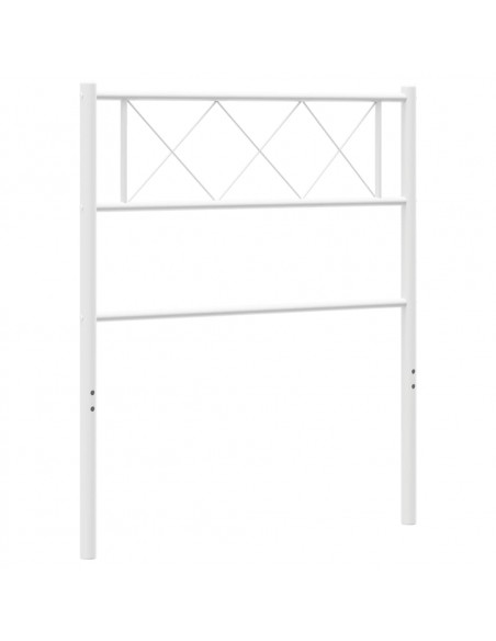 Testiera in Metallo Bianco 90 cm