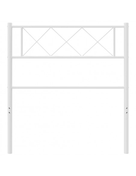 Testiera in Metallo Bianco 90 cm