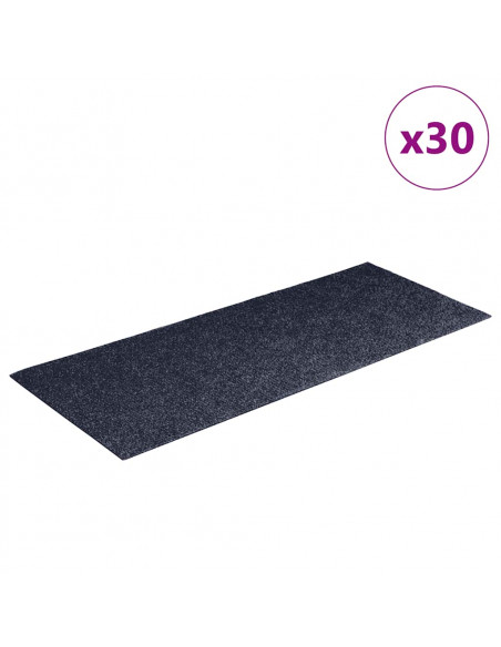 Tappetini per Scale Autoadesivi 30 pz Grigio Blu 60x25 cm