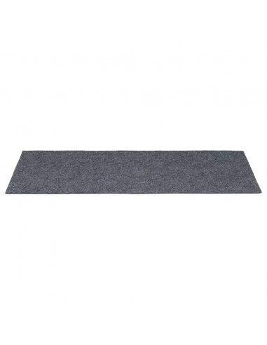 Tappetini per Scale Autoadesivi 30 pz Grigio Chiaro 60x25 cm