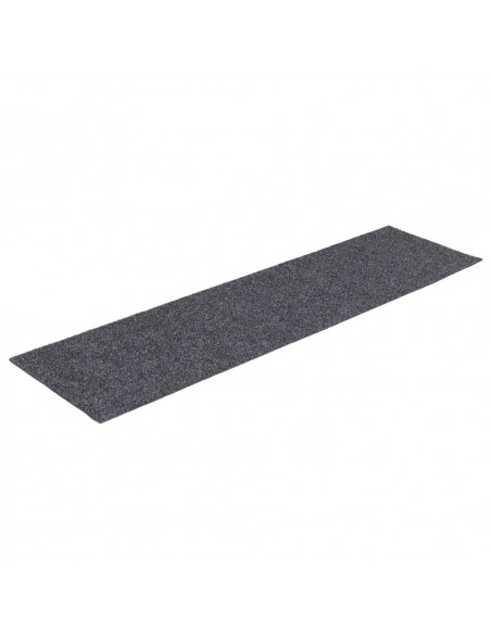 Tappetini per Scale Autoadesivi 30 pz Grigio Chiaro 76x20 cm