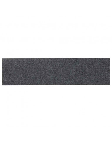 Tappetini per Scale Autoadesivi 30 pz Grigio Chiaro 76x20 cm