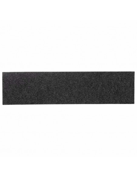 Tappetini per Scale Autoadesivi 30 pz Antracite 76x20 cm