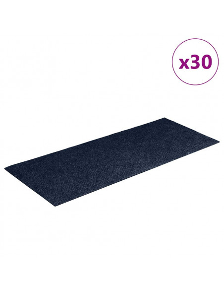 Tappetini per Scale Autoadesivi 30 pz Blu 60x25 cm Rettangolare