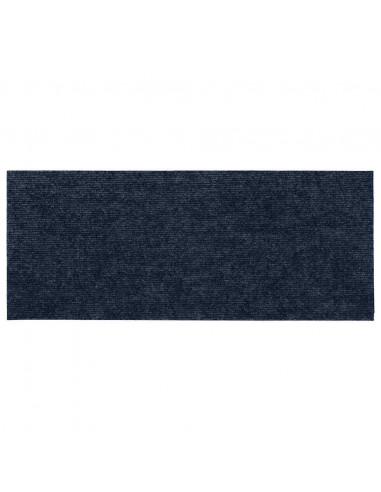 Tappetini per Scale Autoadesivi 30 pz Blu 60x25 cm Rettangolare