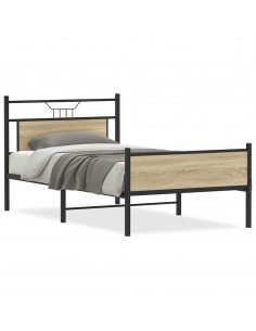 Giroletto senza Materasso Rovere Sonoma 107x203cm in Truciolato 2