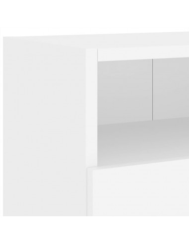 Mobile TV a Parete Bianco 100x30x30 cm in Legno Multistrato