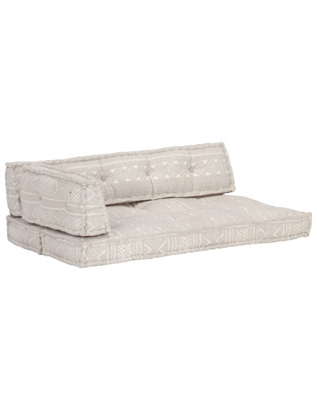 Cuscino per Divani Pallet Marrone Chiaro in Tessuto Patchwork