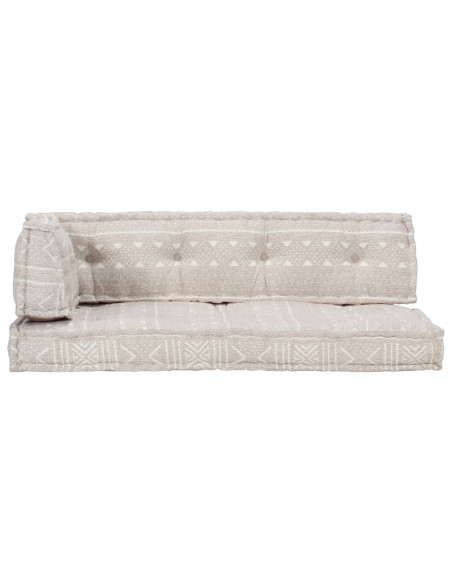 Cuscino per Divani Pallet Marrone Chiaro in Tessuto Patchwork