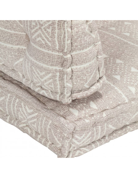 Cuscino per Divani Pallet Marrone Chiaro in Tessuto Patchwork